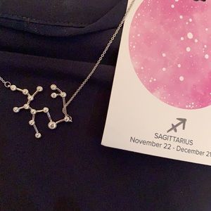 Sterling forever Sagittarius necklace.